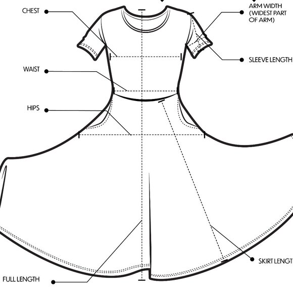 Svaha Constellations Glow-in-the-dark 3/4 Circle Twirl Dress with pockets! - Picture 6 of 6